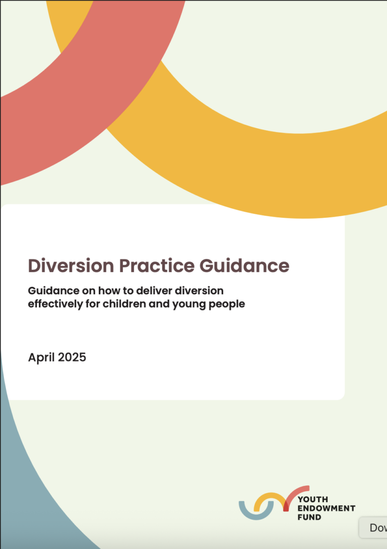 Diversion Practice Guidance | Youth Endowment Fund